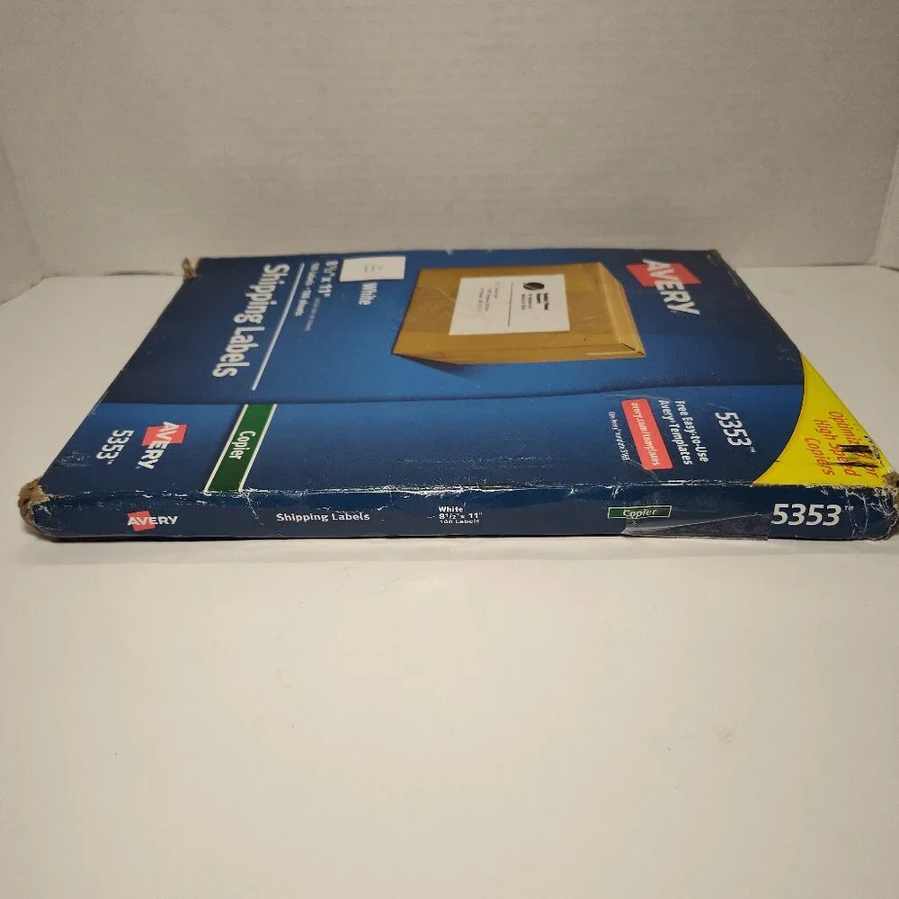 Avery Full Sheet Shipping Labels 8-1/2